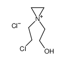 2-[1-(2-chloroethyl)aziridin-1-ium-1-yl]ethanol,chloride结构式
