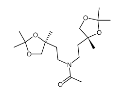 N,N-Bis[2-[(S)-2,2,4-trimethyl-1,3-dioxolan-4-yl]ethyl]acetamide结构式