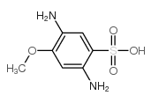 2,5-diamino-4-methoxybenzenesulphonic acid Structure