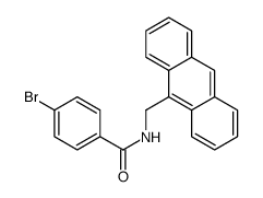 N-(anthracen-9-ylmethyl)-4-bromobenzamide结构式