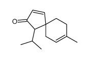 8-methyl-4-propan-2-ylspiro[4.5]deca-1,8-dien-3-one结构式