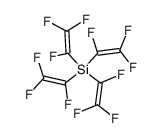 tetrakis-(trifluoro vinyl) silane Structure