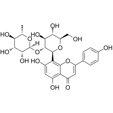 牡荆素-2''-O-鼠李糖苷结构式