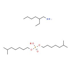 (2-ethylhexyl)ammonium bis(6-methylheptyl) phosphate Structure