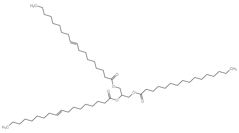 1,2-二油酰基-3-棕榈酰基-rac-甘油结构式