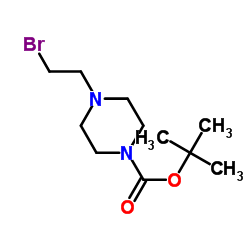 tert-Butyl 4-(2-bromoethyl)piperazine-1-carboxylate Structure