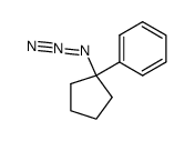 1-(1-azidocyclopentyl)benzene Structure