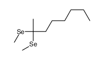 2,2-bis(methylselanyl)octane结构式