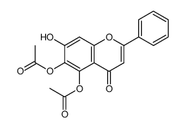 5,6-Diacetoxy-7-hydroxyflavon结构式