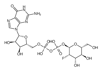 guanosine diphosphate 2-deoxy-2-fluoromannose ester结构式