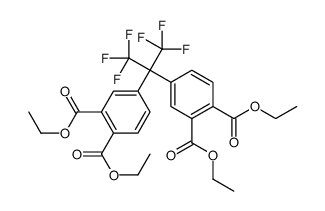 tetraethyl 4,4'-[2,2,2-trifluoro-1-(trifluoromethyl)ethylidene]bis(phthalate)结构式