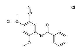 5-(benzoylamino)-2,4-dimethoxybenzenediazonium chloride hydrochloride结构式