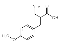 2-氨基甲基-3-(4-甲氧基苯基)-丙酸结构式