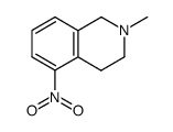 2-methyl-5-nitro-1,2,3,4-tetrahydro-isoquinoline结构式