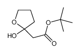 tert-butyl 2-(2-hydroxyoxolan-2-yl)acetate结构式