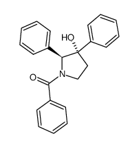 ((2S,3S)-3-hydroxy-2,3-diphenylpyrrolidin-1-yl)(phenyl)methanone Structure