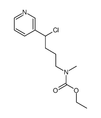 ethyl N-methyl-N-[4-chloro-4-(3-pyridyl)butnyl]carbamate Structure
