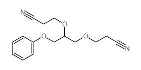 Propanenitrile,3,3'-[[1-(phenoxymethyl)-1,2-ethanediyl]bis(oxy)]bis- (9CI) Structure
