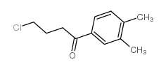 4-氯-1-(3,4-二甲基苯基)-1-丁酮结构式