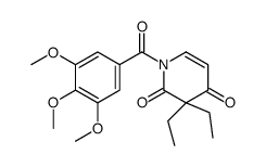 3,3-diethyl-1-(3,4,5-trimethoxybenzoyl)pyridine-2,4-dione结构式