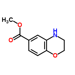 3,4-二氢-2H-苯并[1,4]恶嗪-6-甲酸甲酯结构式