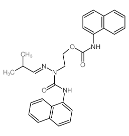 2-[(2-methylpropylideneamino)-(naphthalen-1-ylcarbamoyl)amino]ethyl N-naphthalen-1-ylcarbamate Structure
