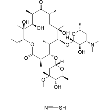 硫氰酸红霉素结构式