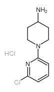 4-氨基-1-(6-氯-2-吡啶基)哌啶盐酸盐结构式