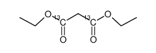 Diethyl malonate-1,3-13C2 Structure