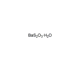 Barium thiosulfate monohydrate Structure