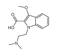 1-[2-(dimethylamino)ethyl]-3-methoxyindole-2-carboxylic acid Structure