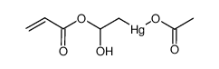 acetoxy(2-(acryloyloxy)-2-hydroxyethyl)mercury Structure