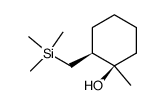 cis-1-methyl-2-trimethylsilylmethylcyclohexan-1-ol结构式