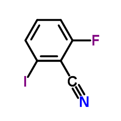2-氟-6-碘苯甲腈结构式
