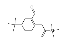 5-(tert-butyl)-2-(2-(trimethylsilyl)allyl)cyclohex-1-ene-1-carbaldehyde结构式