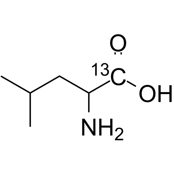 DL-亮氨酸-1-13C结构式