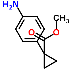 1-(4-氨基苯基)环丙烷甲酸甲酯结构式