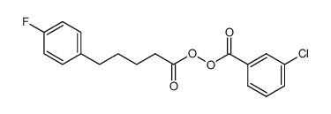 3-chlorobenzoic 5-(4-fluorophenyl)pentanoic peroxyanhydride结构式