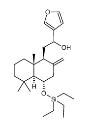 1-(furan-3-yl)-2-((1S,4S,4aS,8aR)-5,5,8a-trimethyl-2-methylene-4-((triethylsilyl)oxy)decahydronaphthalen-1-yl)ethan-1-ol结构式