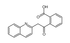 2-[2]quinolylacetyl-benzoic acid Structure