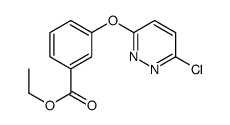 3-(6-CHLORO-PYRIDAZIN-3-YLOXY)-BENZOIC ACID ETHYL ESTER Structure