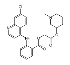 [2-(1-methylpiperidin-3-yl)oxy-2-oxoethyl] 2-[(7-chloroquinolin-4-yl)amino]benzoate结构式
