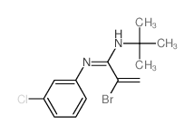 2-bromo-N-(3-chlorophenyl)-N-tert-butyl-prop-2-enimidamide结构式