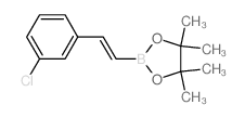 3-氯苯乙烯硼酸频哪醇酯结构式