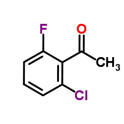 2-氯-6-氟苯乙酮结构式