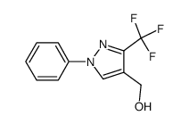 (1-苯基-3-三氟甲基-1H-吡唑-4-基)甲醇结构式