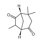 4,4,7-trimethylbicyclo<3.2.1>octane-2,6-dione Structure