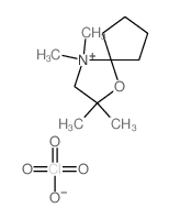 2,2,4,4-tetramethyl-1-oxa-4-azoniaspiro[4.4]nonane Structure