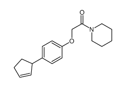 2-(4-cyclopent-2-en-1-ylphenoxy)-1-piperidin-1-ylethanone Structure