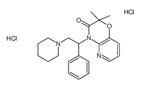 2,2-dimethyl-4-(1-phenyl-2-piperidin-1-ylethyl)pyrido[3,2-b][1,4]oxazin-3-one,dihydrochloride Structure